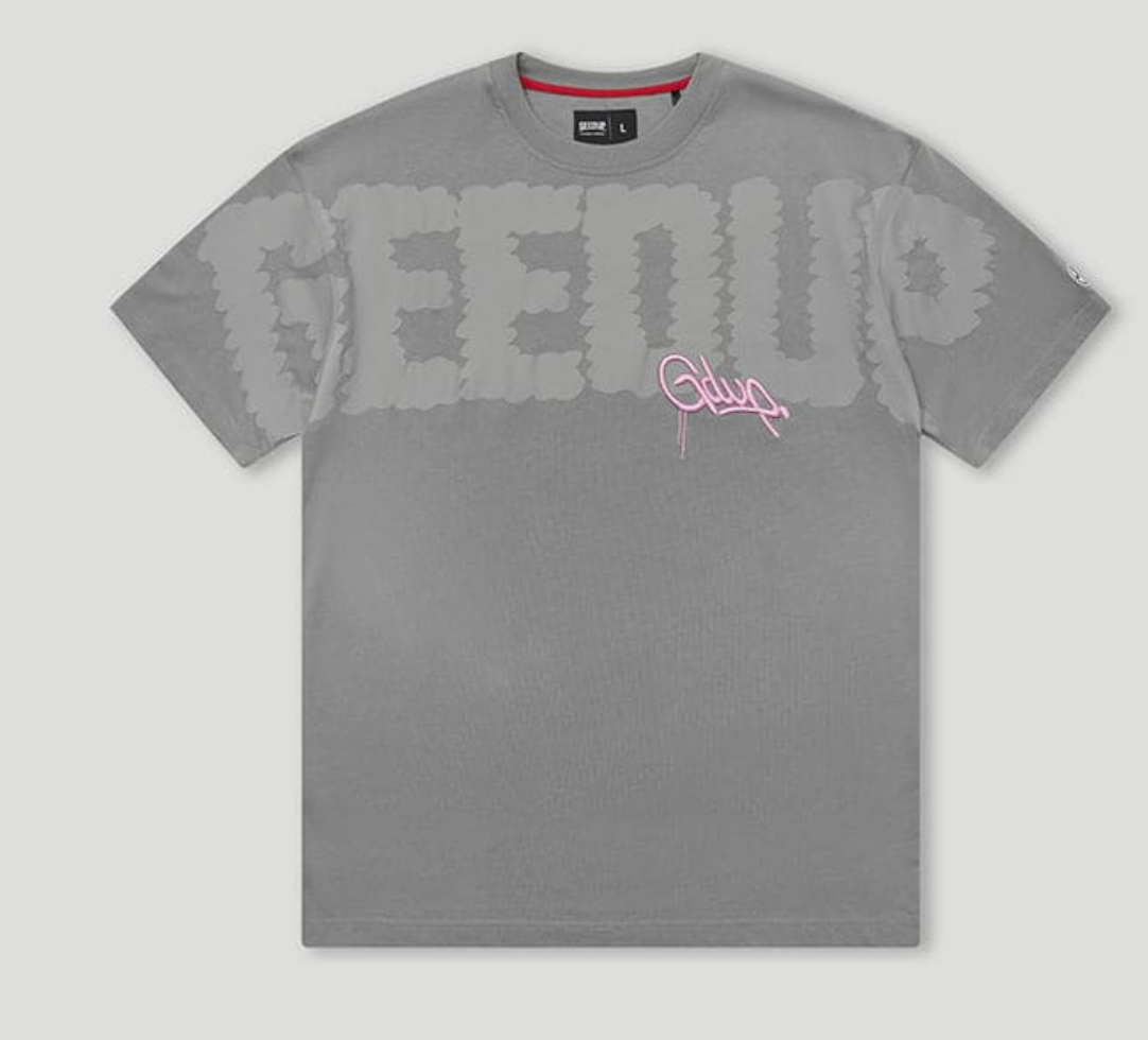 GEEDUP SCRIBBLE FILL HS GREY TEE