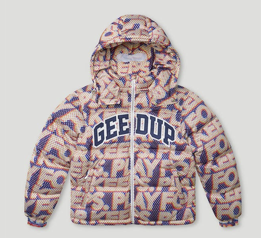 GEEDUP PFK STATIC PUFFER JACKET MULTI COLOUR