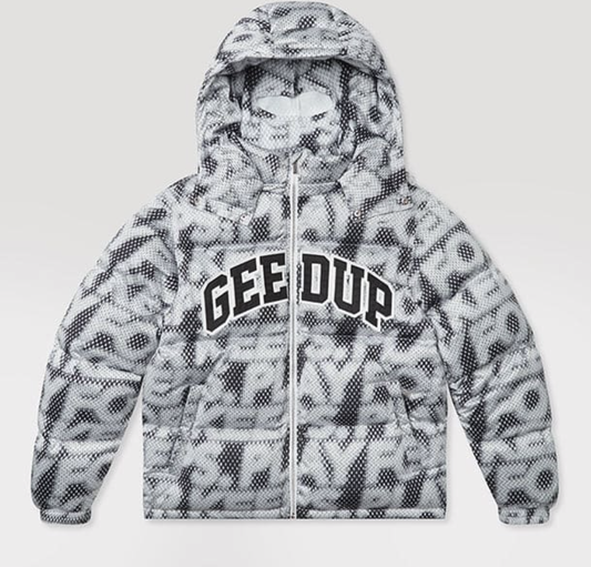 GEEDUP PFK STATIC PUFFER JACKET MULTI GREY