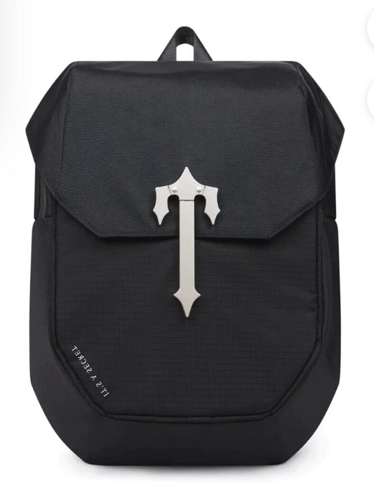 TRAPSTAR COBRA RUCKSACK BLACK SILVER CLIP