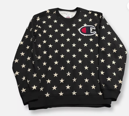 Champion supreme crewneck black