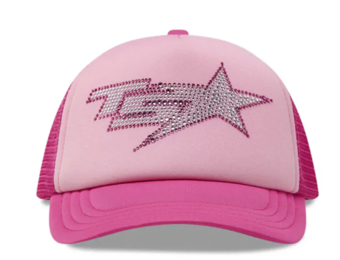 TRAPSTAR WOMENS PINK TRUCKER HAT