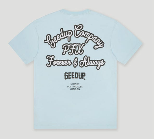 GEEDUP COMPANY TEE LIGHT BLUE