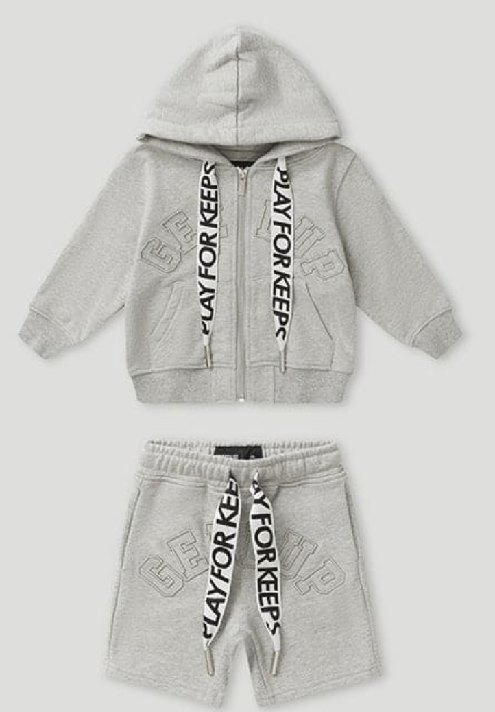 GEEDUP PFK LACED ZIP TRACKSUIT GREY