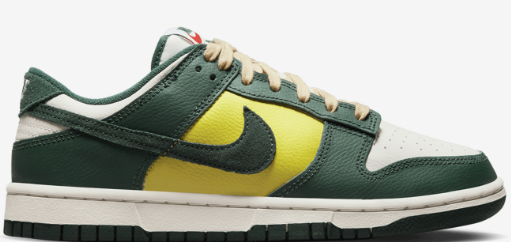 W NIKE DUNK LOW SE GREEN/YELLOW